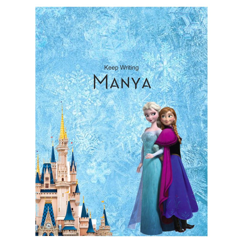 Writing Practice Book Frozen - Peppydots