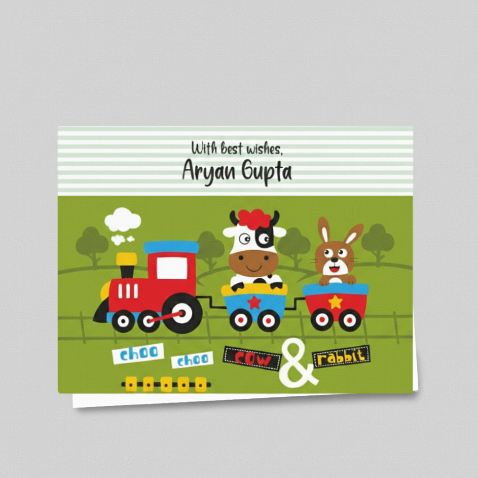 Gift Notecard - Cow & Rabbits Doxbox Store|]Peppydots
