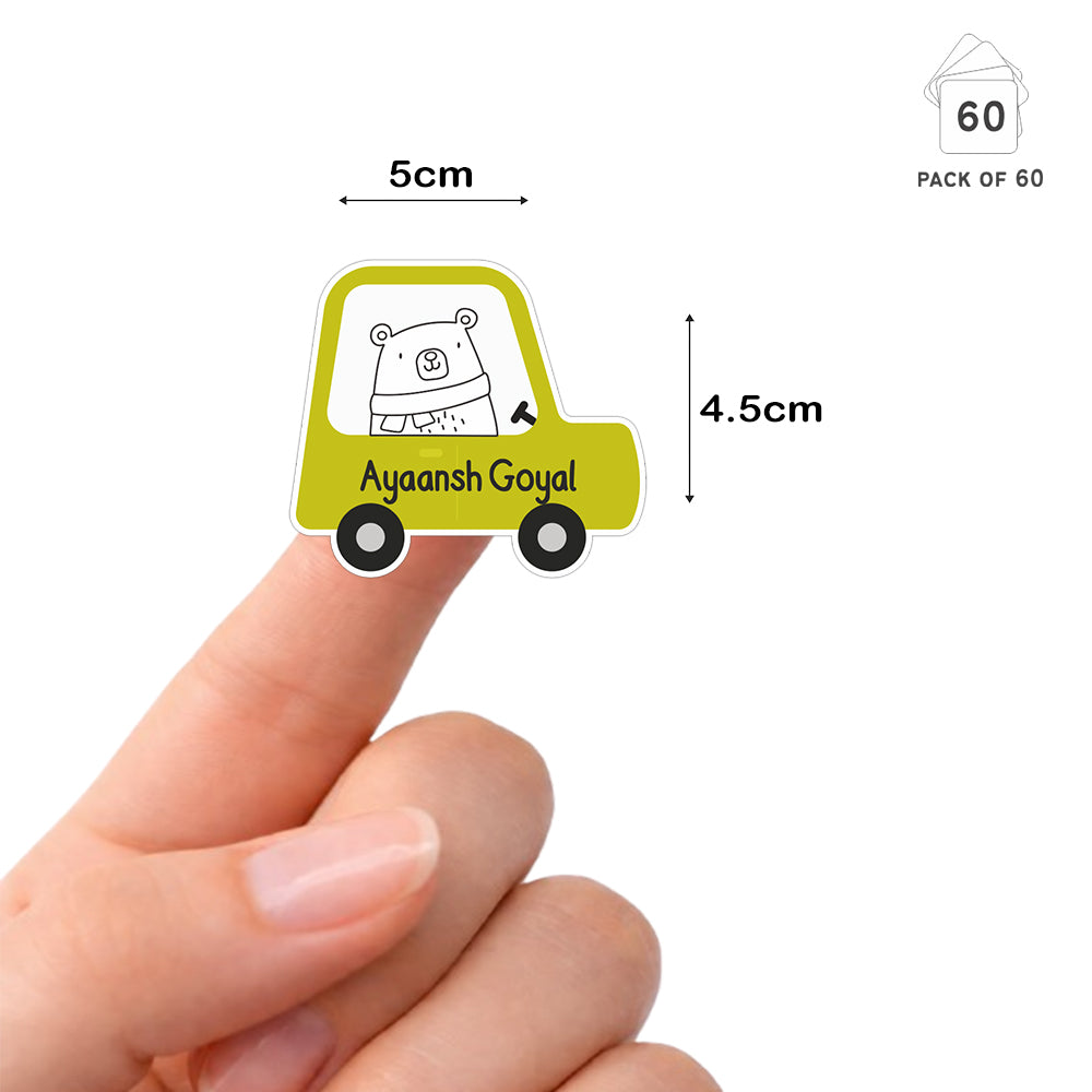 Fancy Shape Sticker - Goofy Car Peppydots|]Peppydots