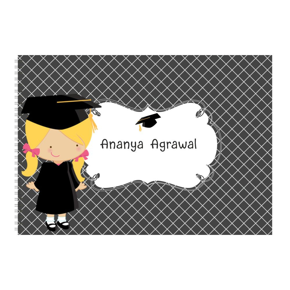 Personalised Sketch book - Graduation Girl Doxbox Store|]Peppydots