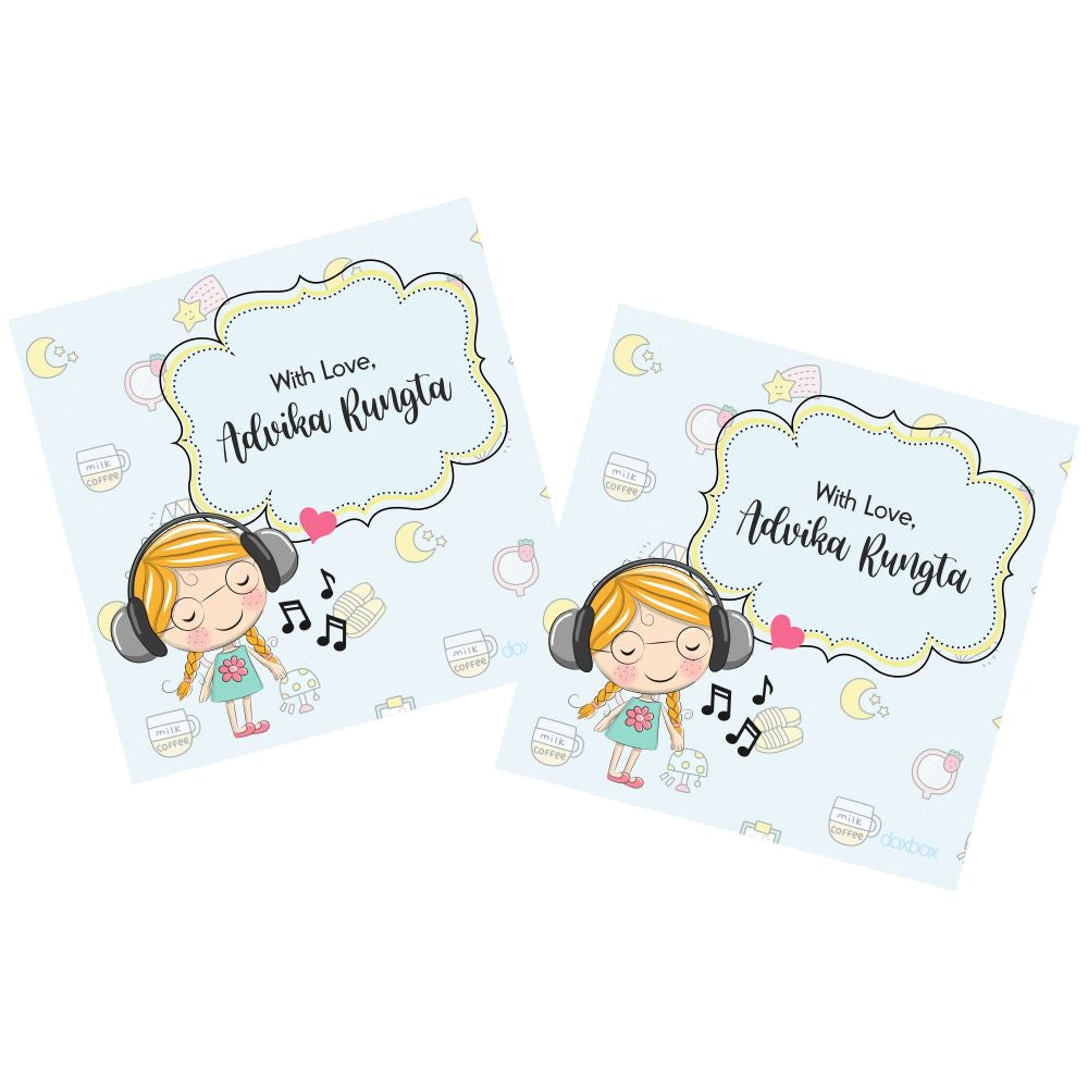 Gift Tag - Green Girl - Peppydots
