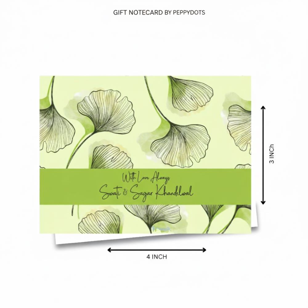 Gift Notecard - Green Leaf Doxbox Store|]Peppydots