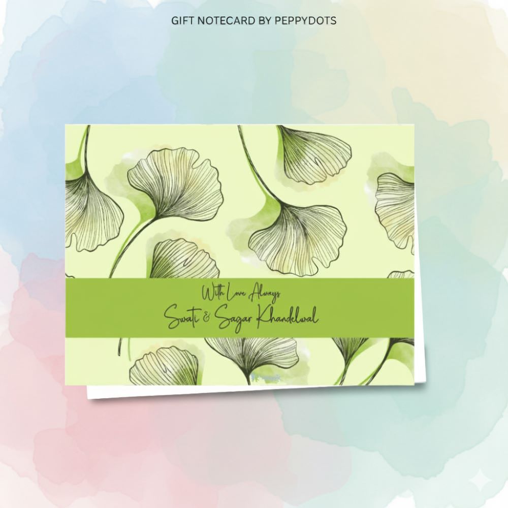 Gift Notecard - Green Leaf Doxbox Store|]Peppydots