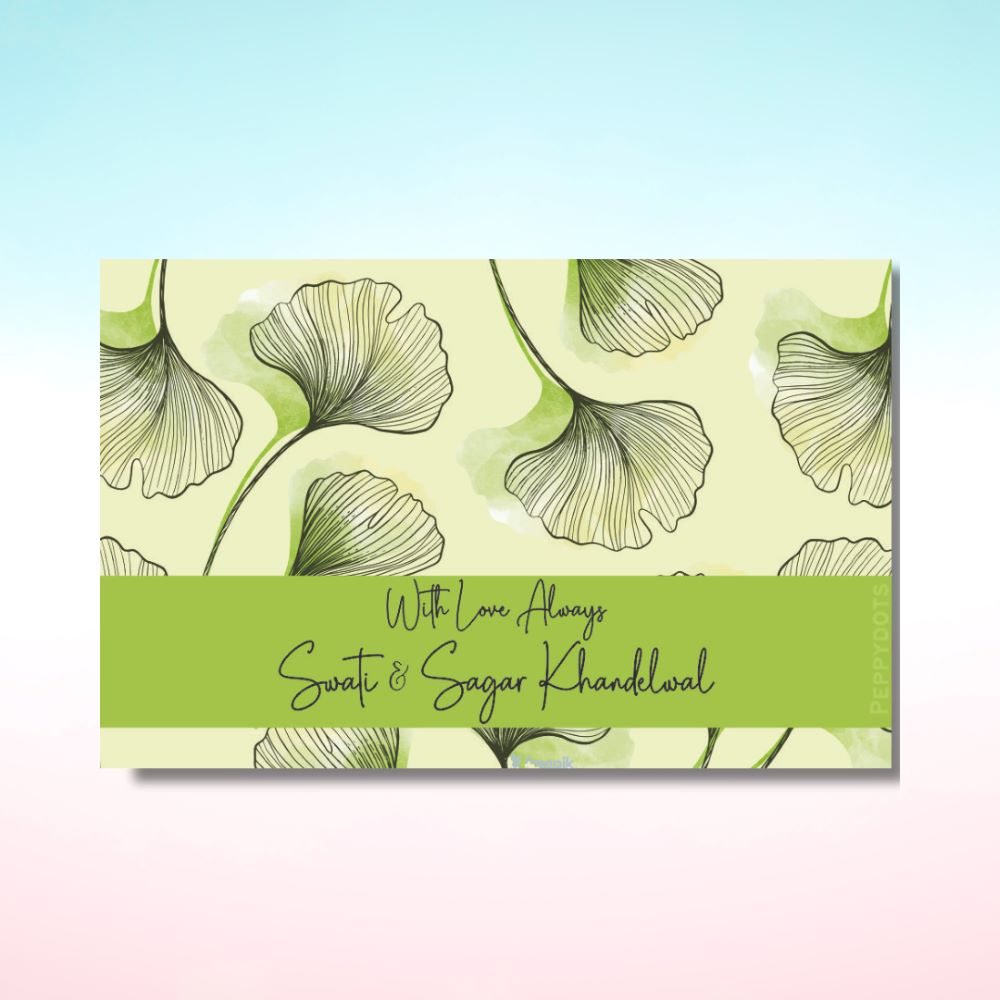 Gift Tag - Green Leaf Doxbox Store|]Peppydots