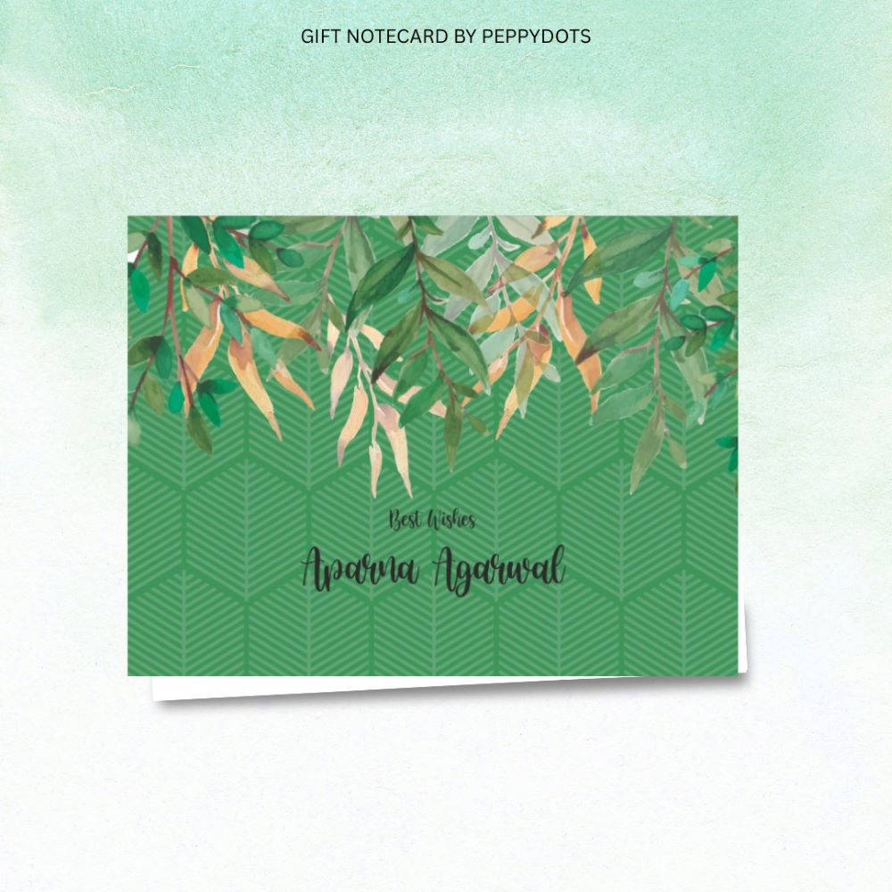 Gift notecard - Green Pattern Doxbox Store|]Peppydots