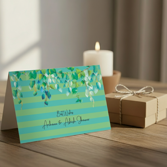 Gift notecard - Green Stripes Doxbox Store|]Peppydots