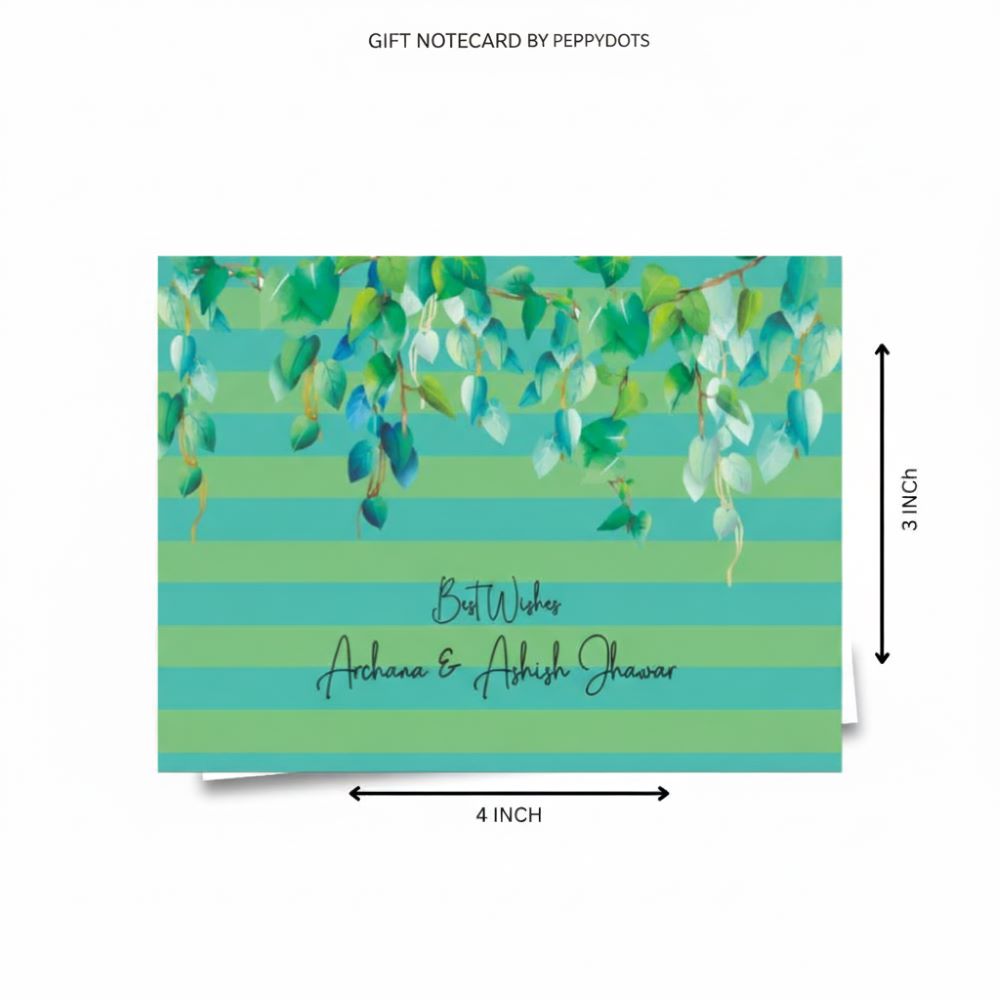 Gift notecard - Green Stripes Doxbox Store|]Peppydots