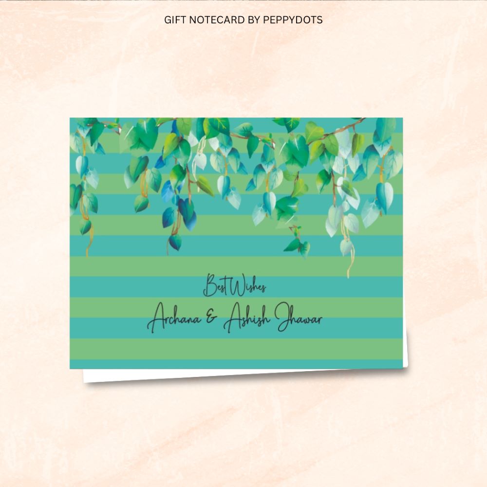 Gift notecard - Green Stripes Doxbox Store|]Peppydots