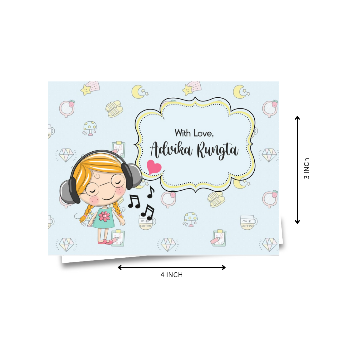 Gift Notecard - Green Girl Doxbox Store|]Peppydots