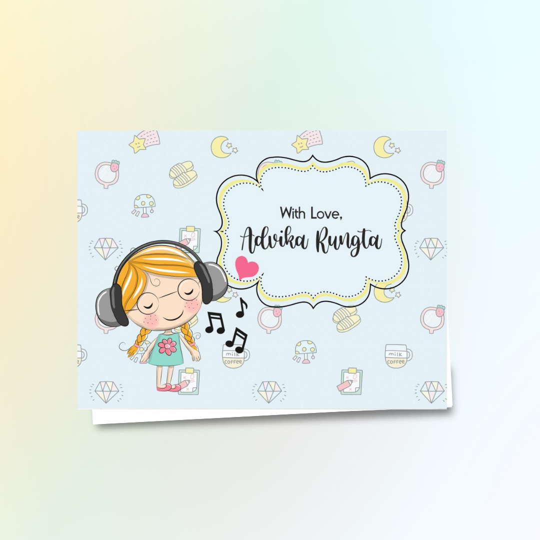 Gift Notecard - Green Girl Doxbox Store|]Peppydots