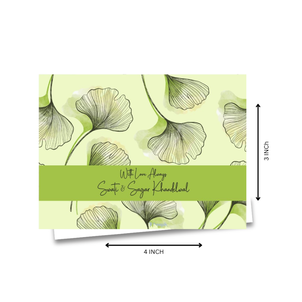Gift Notecard - Green Leaf Doxbox Store|]Peppydots