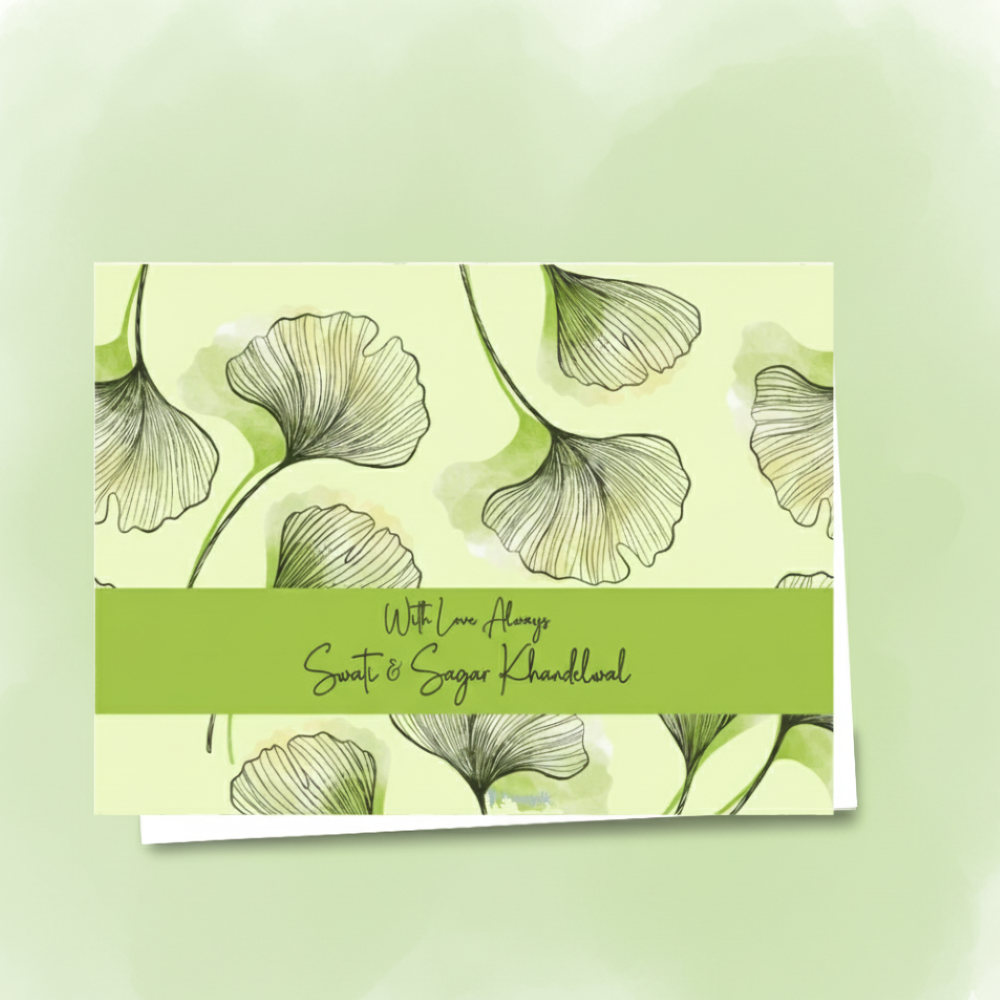 Gift Notecard - Green Leaf Doxbox Store|]Peppydots