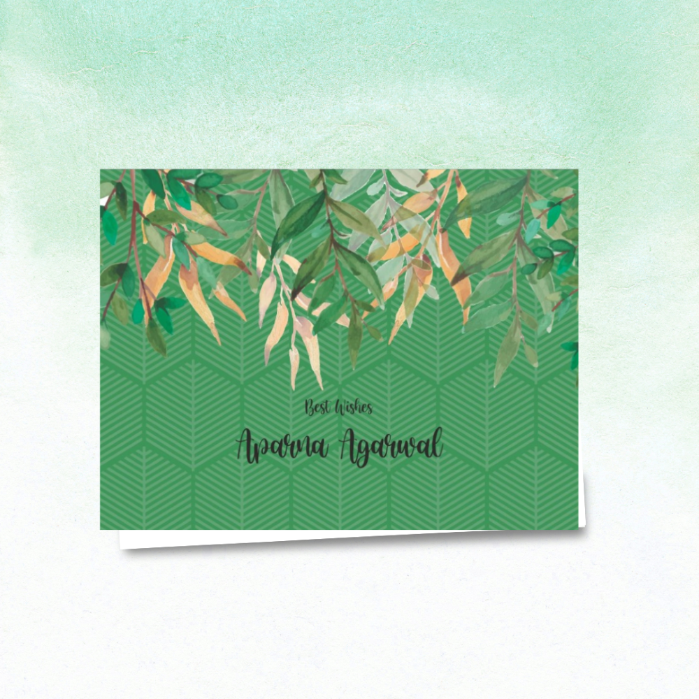 Gift Notecard - Green Pattern Doxbox Store|]Peppydots