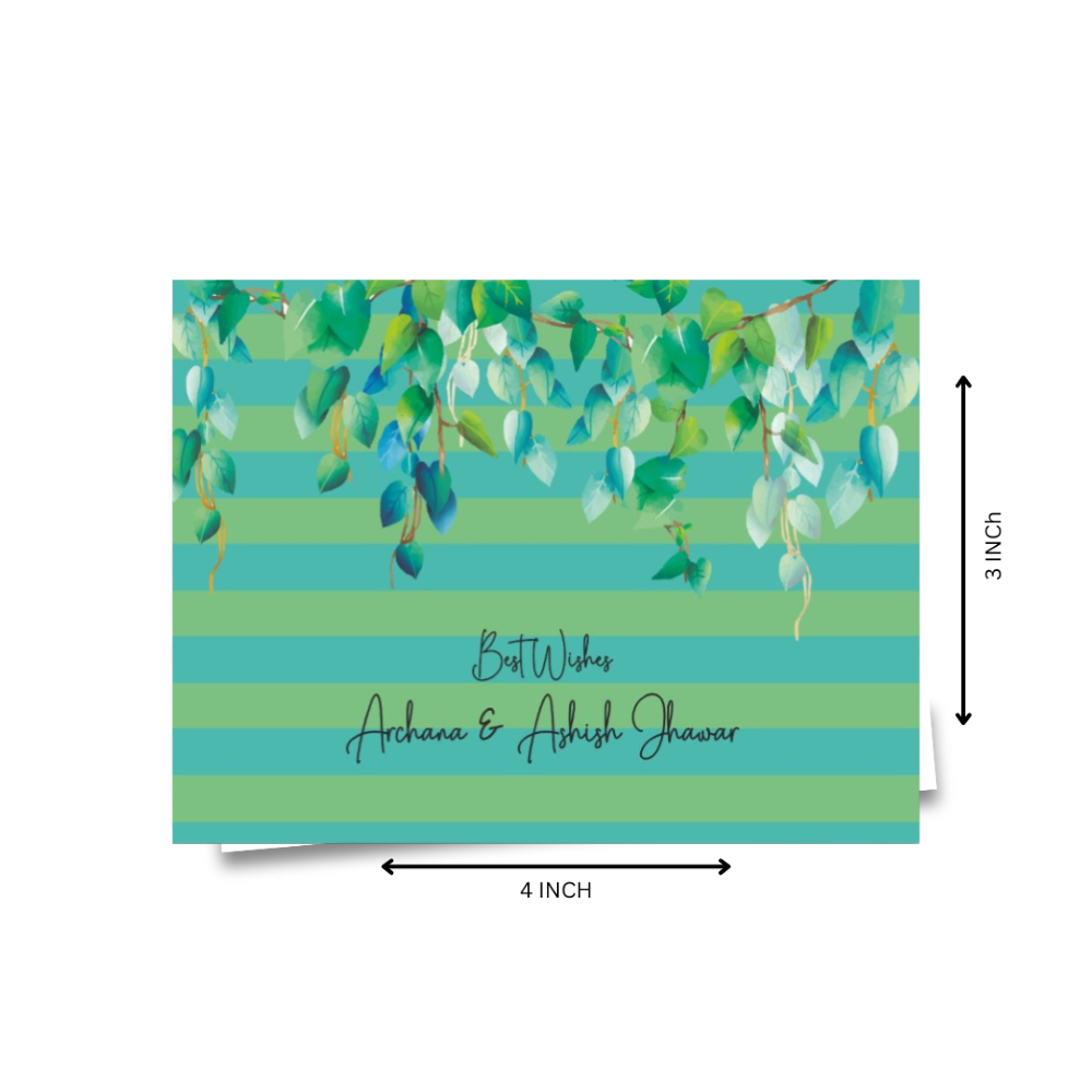 Gift Notecard - Green Stripes Doxbox Store|]Peppydots