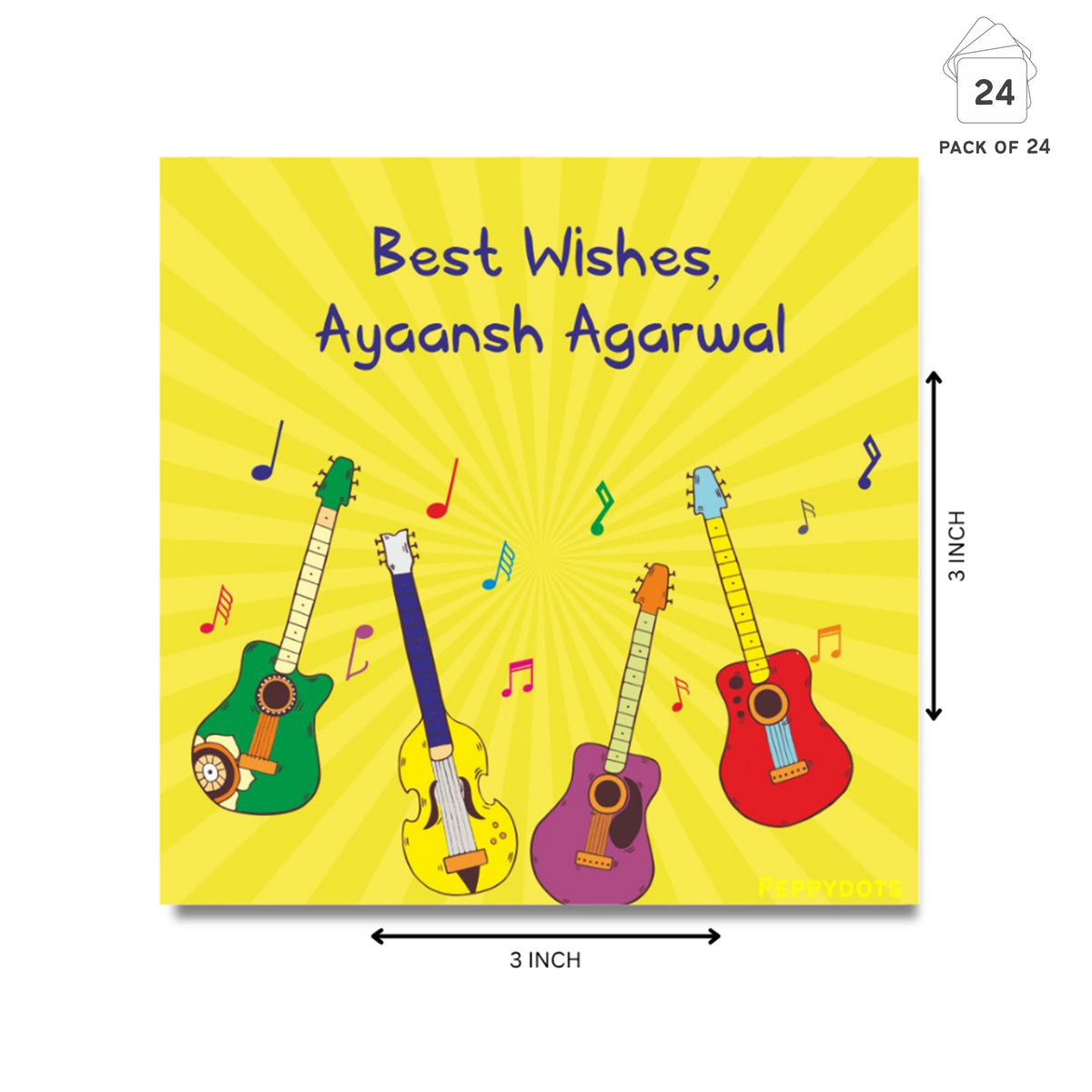 Gift Tag - Guitar Fun Peppydots|]Peppydots