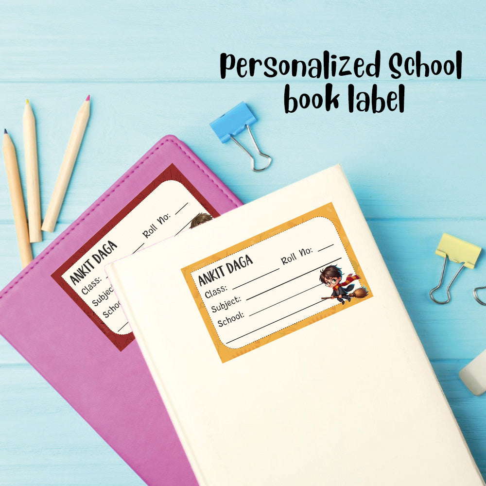 Personalized School Book Labels - Harry Potter Peppydots|]Peppydots