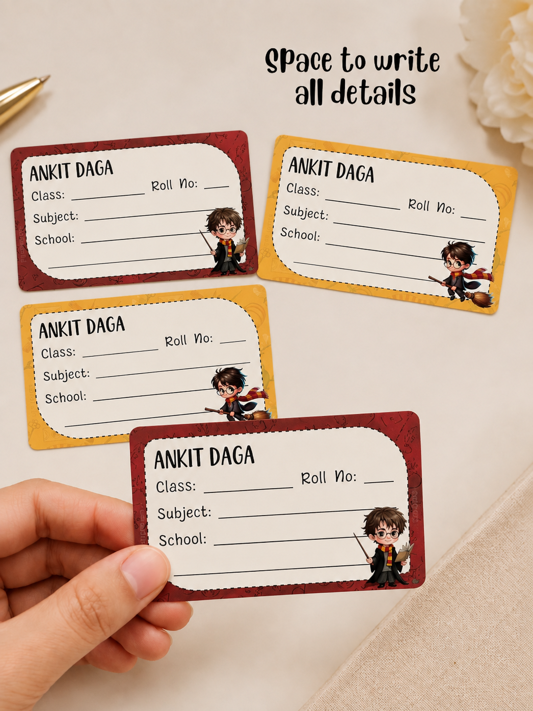 Personalized School Book Labels - Harry Potter Peppydots|]Peppydots