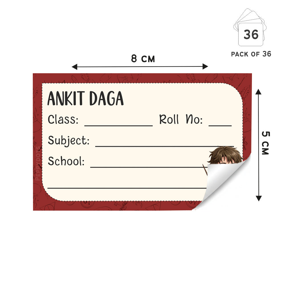 Personalized School Book Labels - Harry Potter Peppydots|]Peppydots