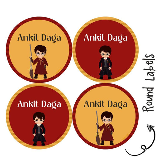 Round water proof label - Harry Potter - Peppydots