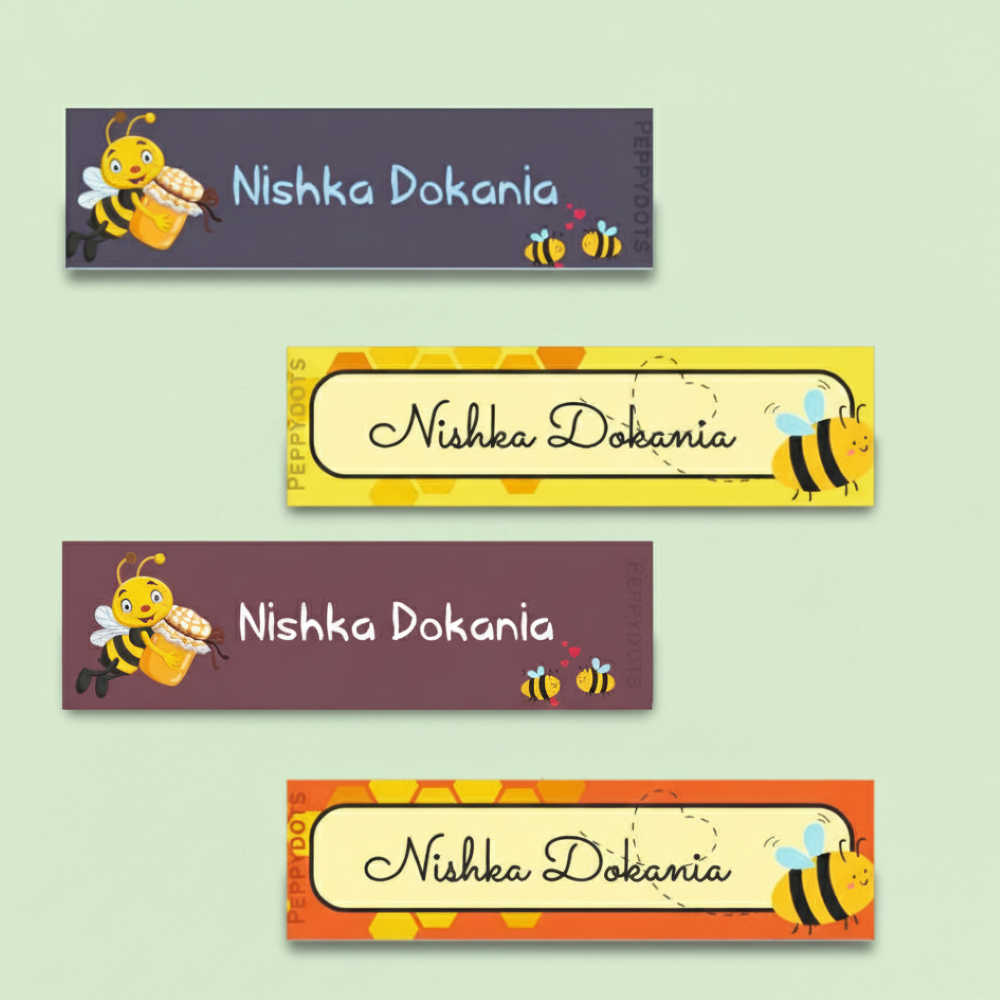 Waterproof Labels - Honey bee Doxbox Store|]Peppydots