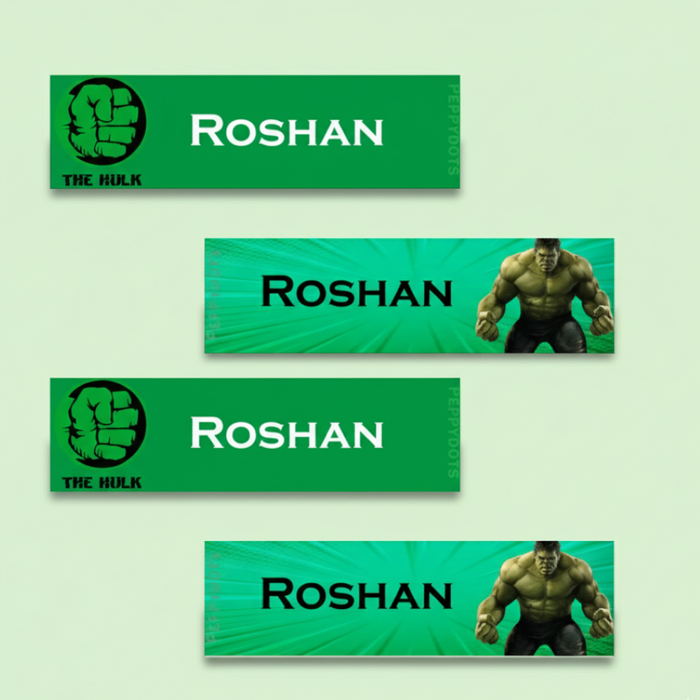 Waterproof Labels - Hulk Doxbox Store|]Peppydots