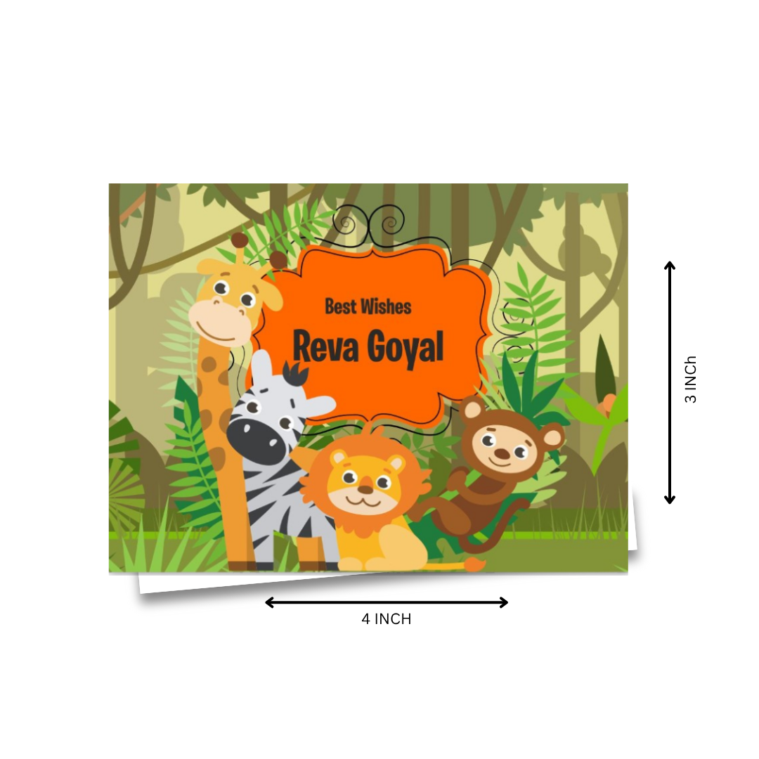 Gift Notecard - Jungel Animal Doxbox Store|]Peppydots