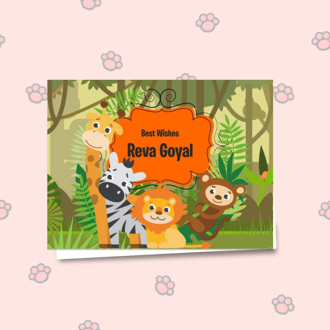 Gift Notecard - Jungle Animals Doxbox Store|]Peppydots