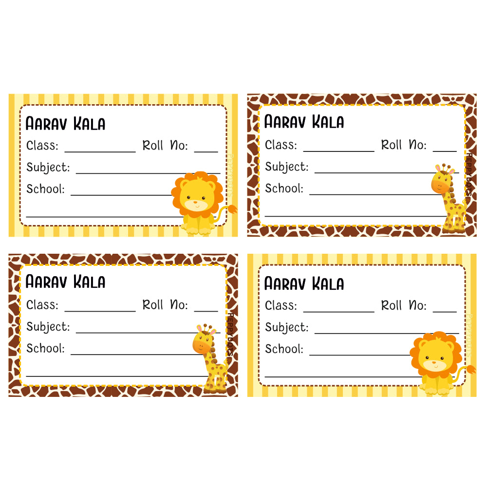 School Book Label - Jungle Doxbox Store|]Peppydots