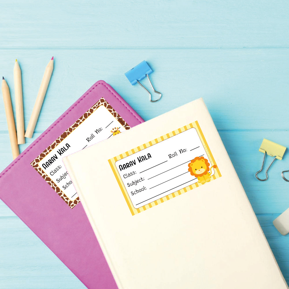 School Book Label - Jungle Doxbox Store|]Peppydots