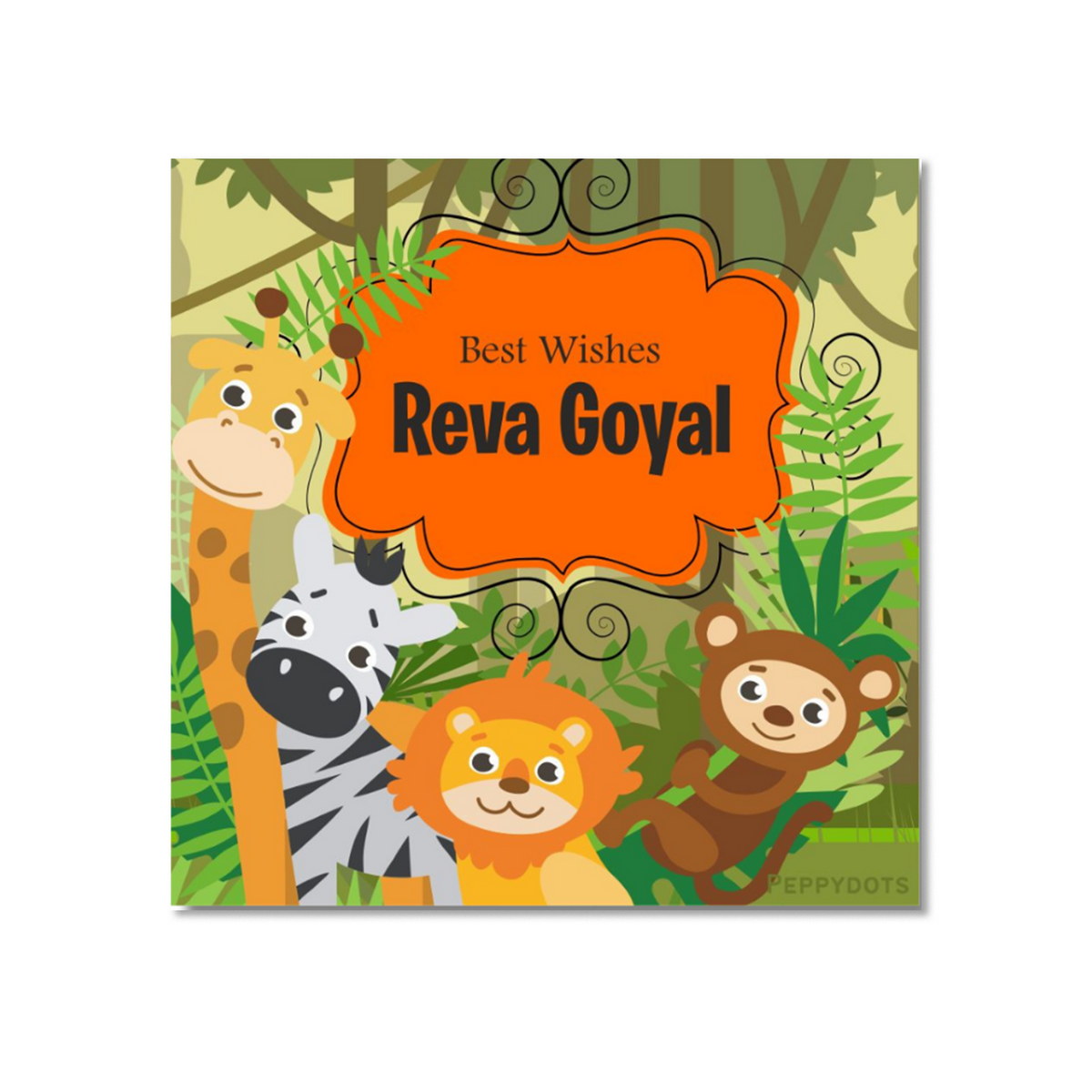 Gift Tag - Jungle Animal Peppydots|]Peppydots