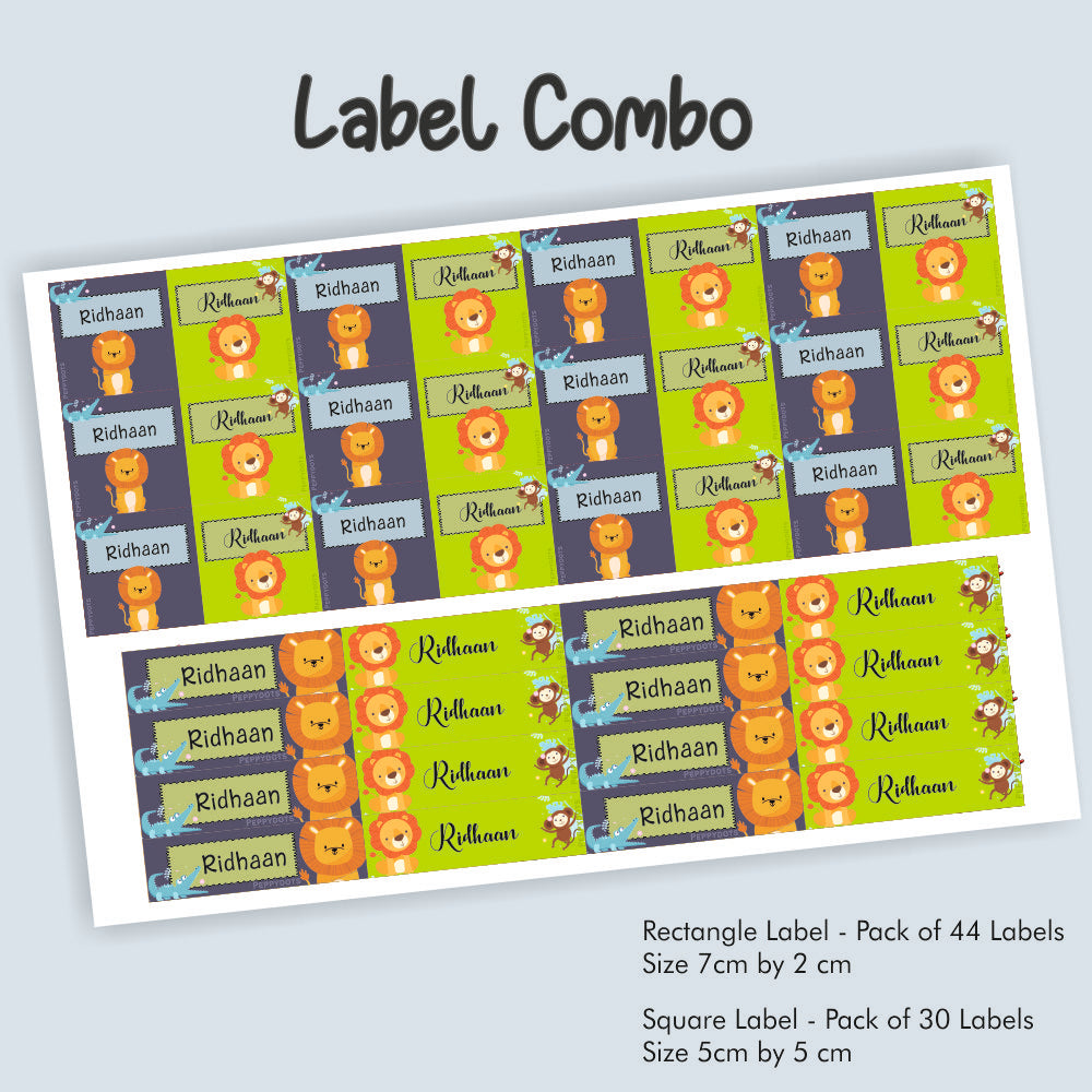 Label Combo - Jungle Friends Doxbox Store|]Peppydots