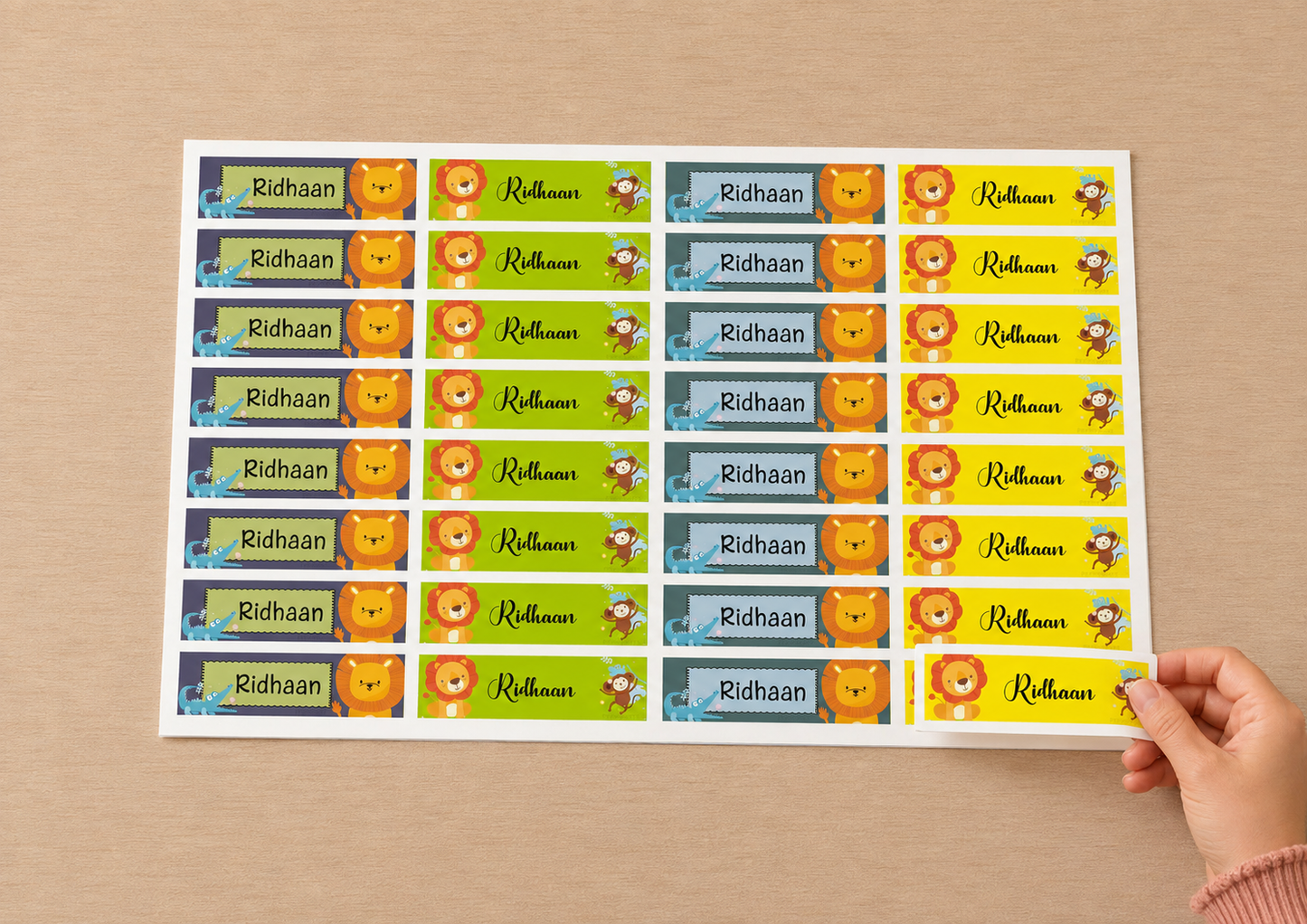 Waterproof Labels - Jungle Friends Peppydots|]Peppydots