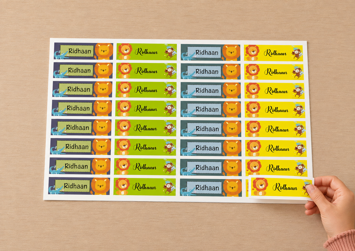Waterproof Labels - Jungle Friends Peppydots|]Peppydots