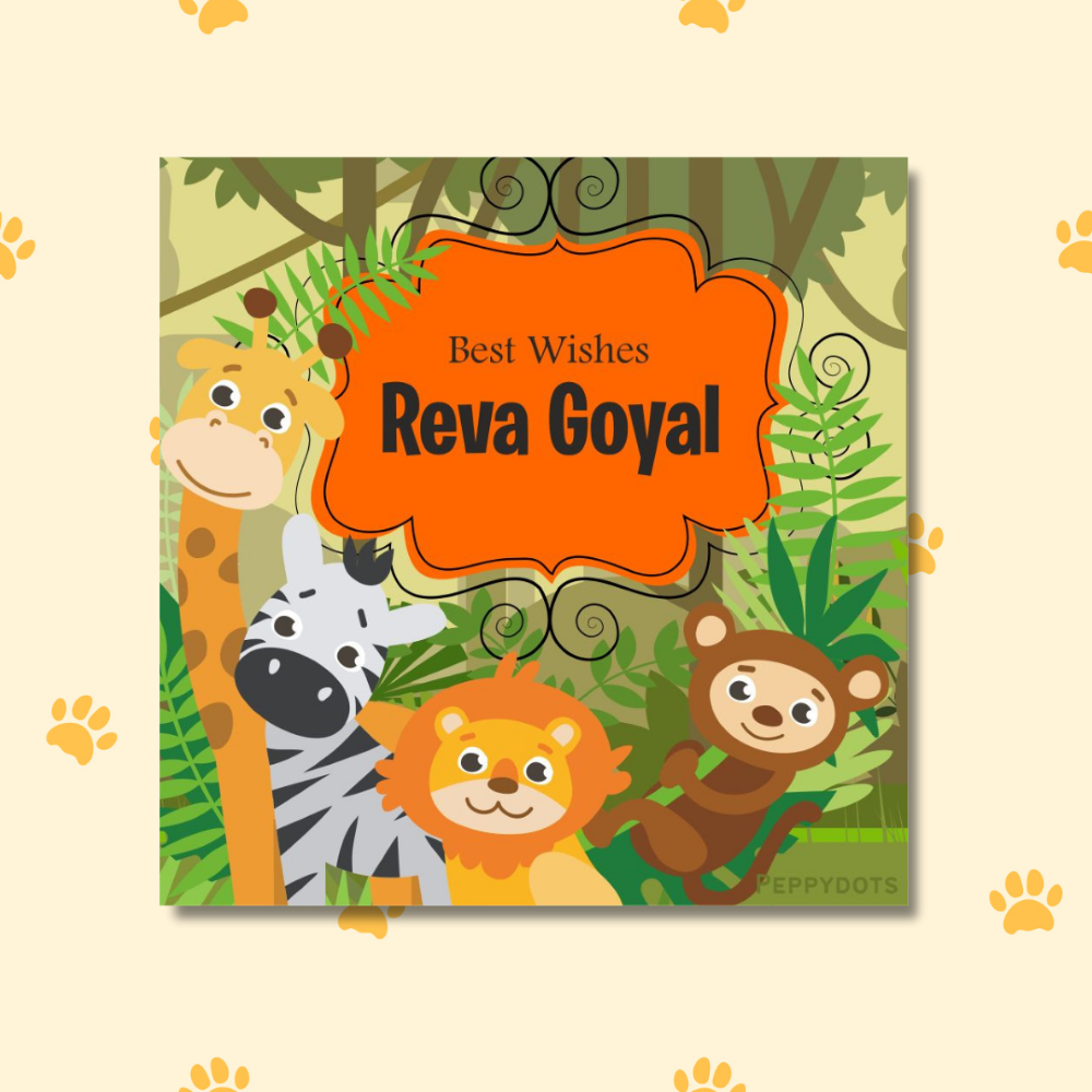 Gift Tag - Jungle Animal Doxbox Store|]Peppydots