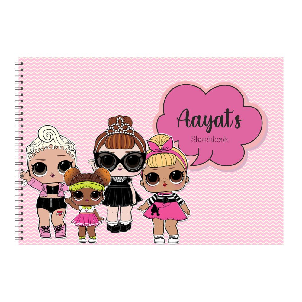 Personalised Sketchbook - LOL Doxbox Store|]Peppydots