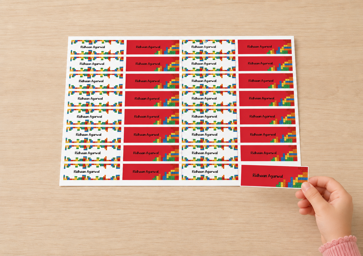 Waterproof Labels - Lego Peppydots|]Peppydots