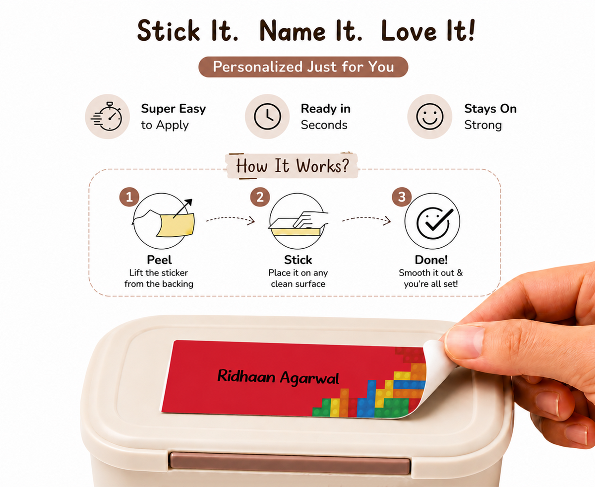 Waterproof Labels - Lego Peppydots|]Peppydots