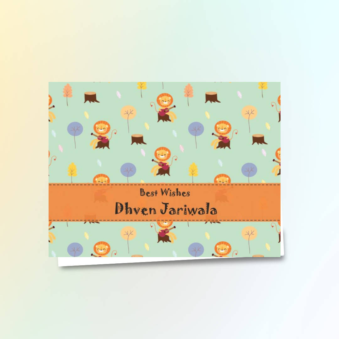 Gift Notecard - Lion Doxbox Store|]Peppydots