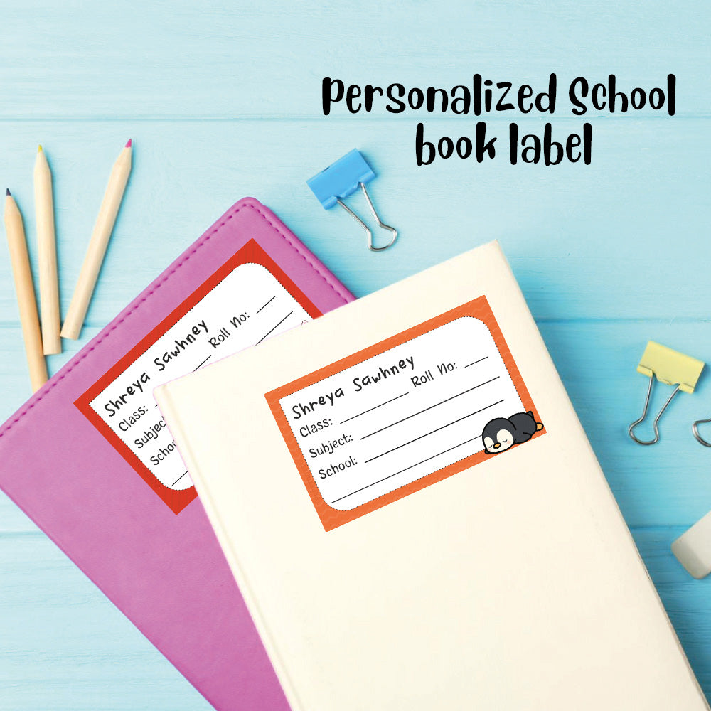 Personalized School Book Labels - Little Kawai Peppydots|]Peppydots