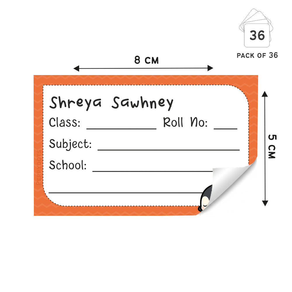 Personalized School Book Labels - Little Kawai Peppydots|]Peppydots