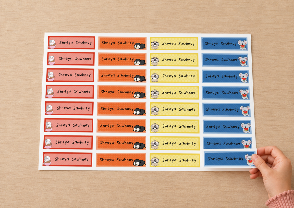 Waterproof Labels - Little Kawai Peppydots|]Peppydots