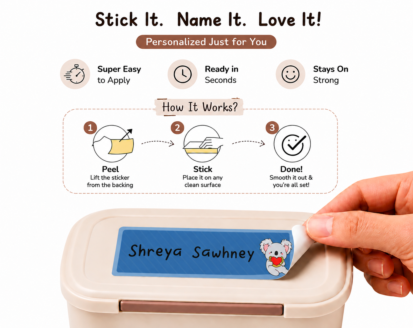 Waterproof Labels - Little Kawai Peppydots|]Peppydots