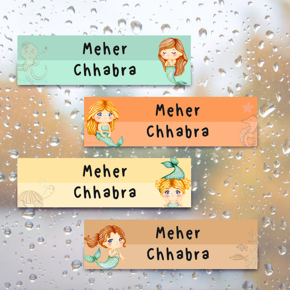Waterproof Labels - Little Mermaid Doxbox Store|]Peppydots