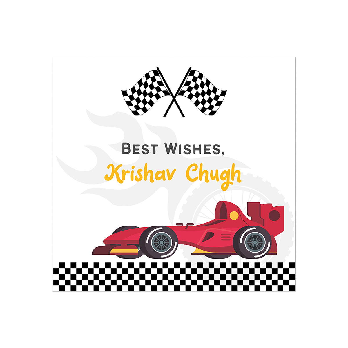 Gift Tag - Little Racer Peppydots|]Peppydots