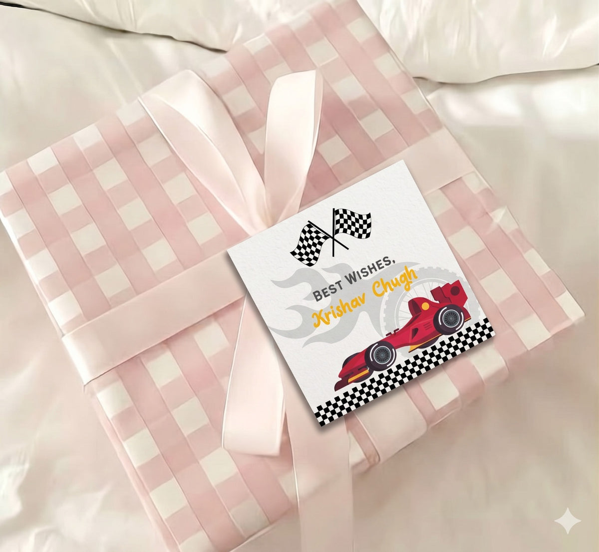 Gift Tag - Little Racer Peppydots|]Peppydots
