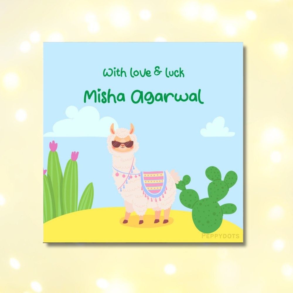 Gift Tag - Llama Doxbox Store|]Peppydots