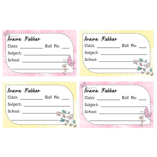School Book Label - Magical Butterfly Doxbox Store|]Peppydots
