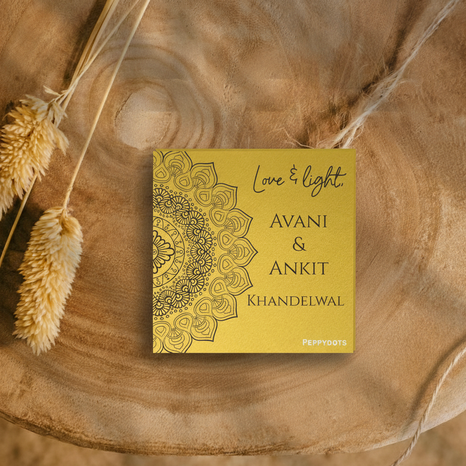 Golden Gift Tag - Mandala Doxbox Store|]Peppydots