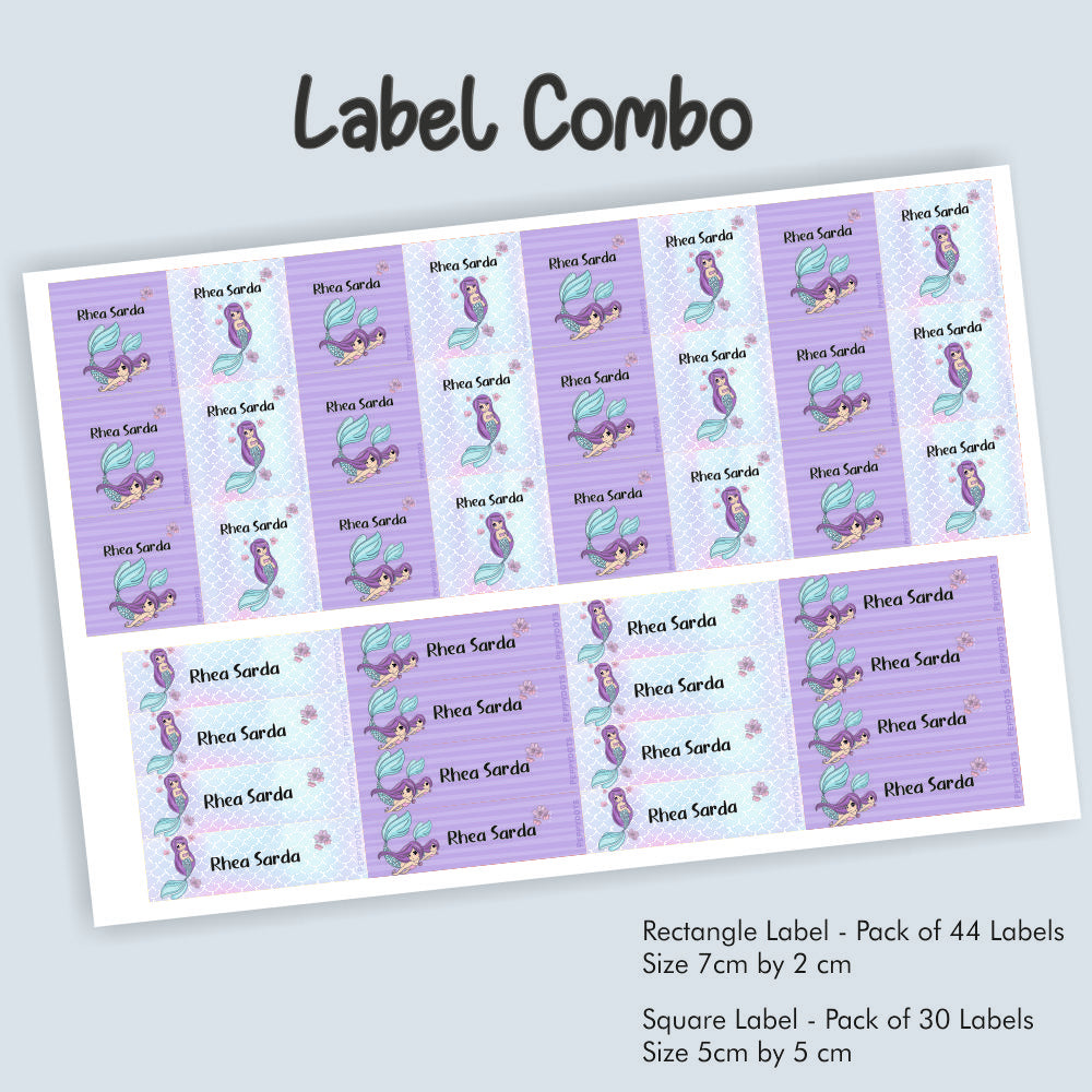 Label Combo - Mermaid Doxbox Store|]Peppydots