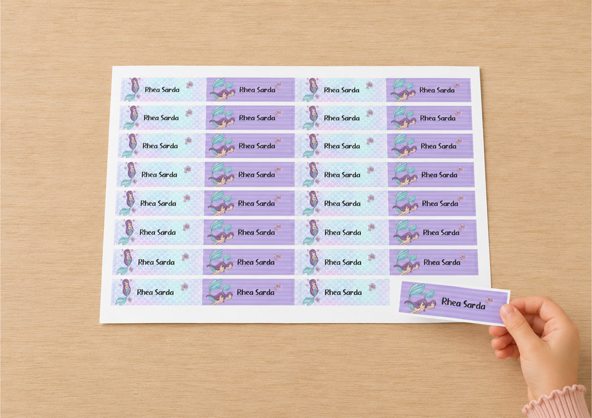 Waterproof Labels - Mermaid Peppydots|]Peppydots